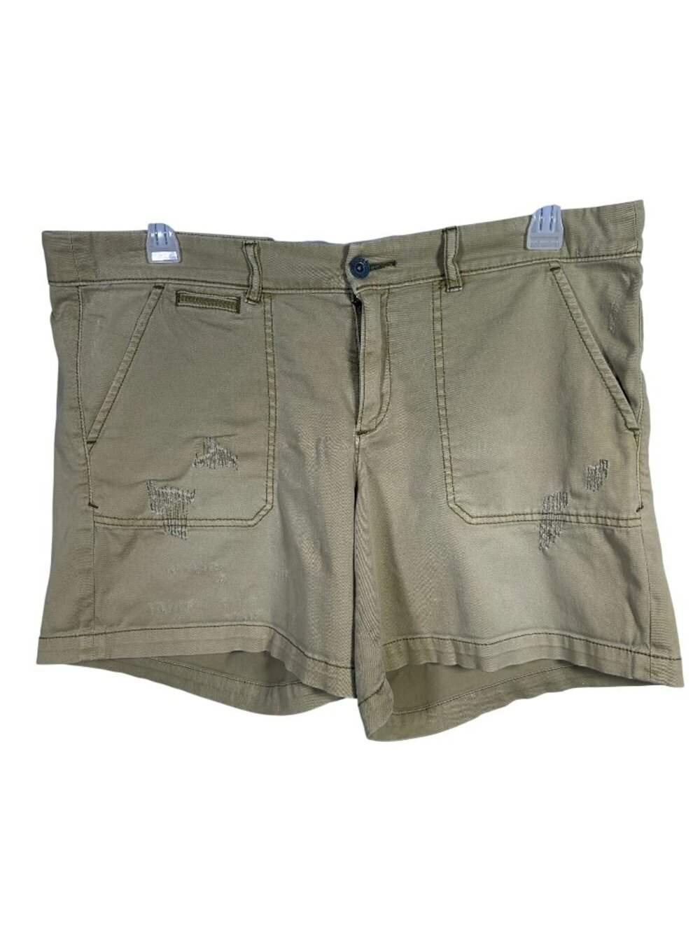 ANTHROPOLOGIE Pilcro Letterpress Hyphen Shorts Women's No. 32 Cotton Stretch